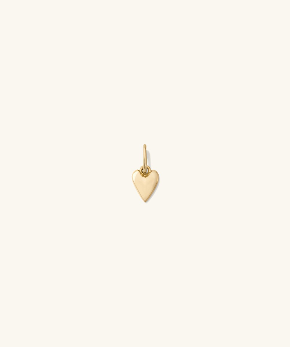 Mejuri Heart Charm - 14k Yellow Gold