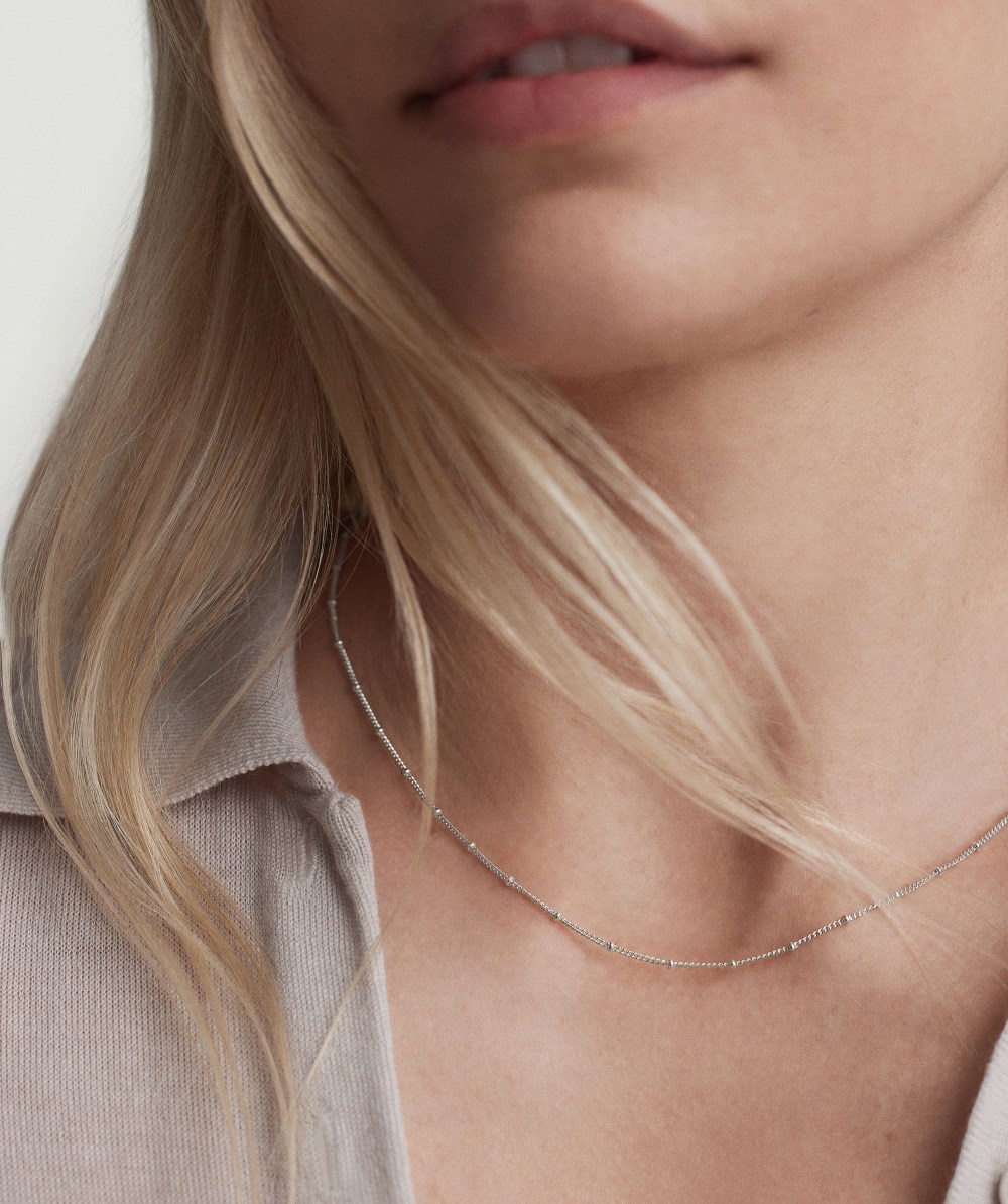 Mejuri Spheres Chain Necklace - Sterling Silver