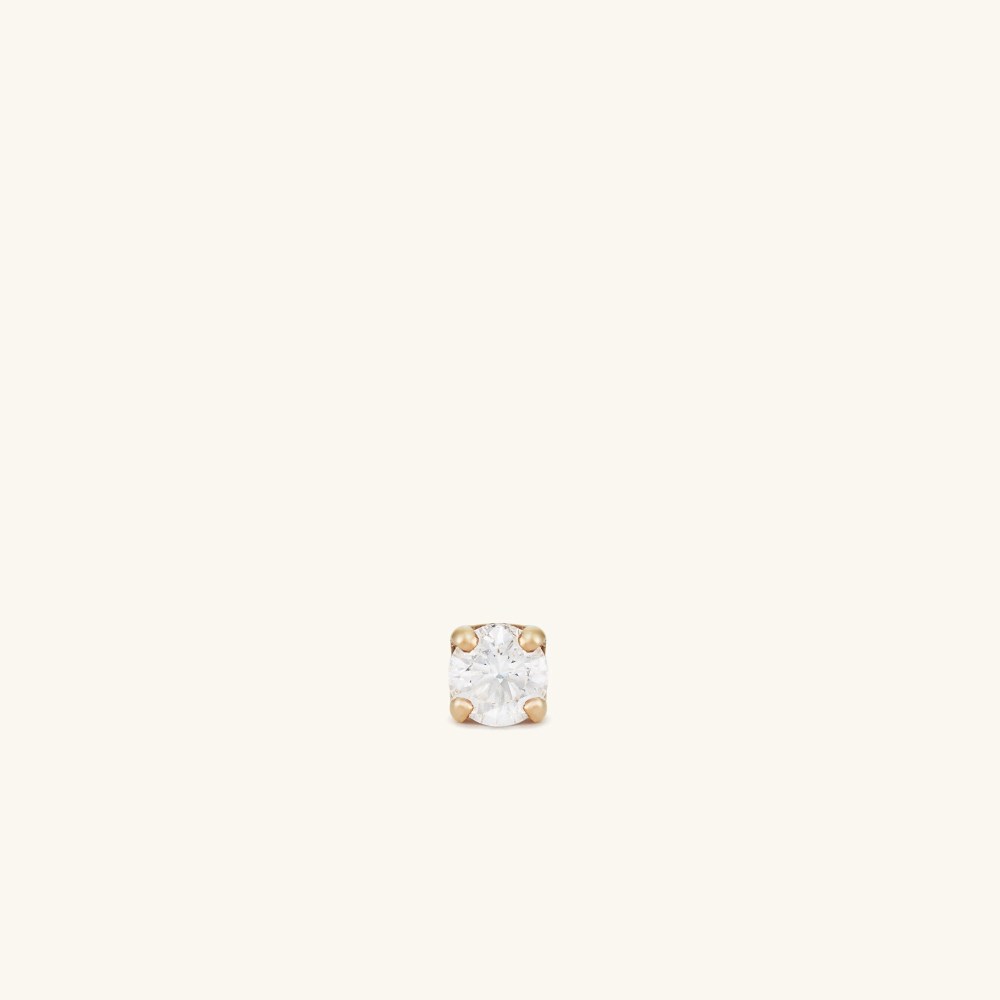 Mejuri Diamond Mini Stud - 14k Yellow Gold