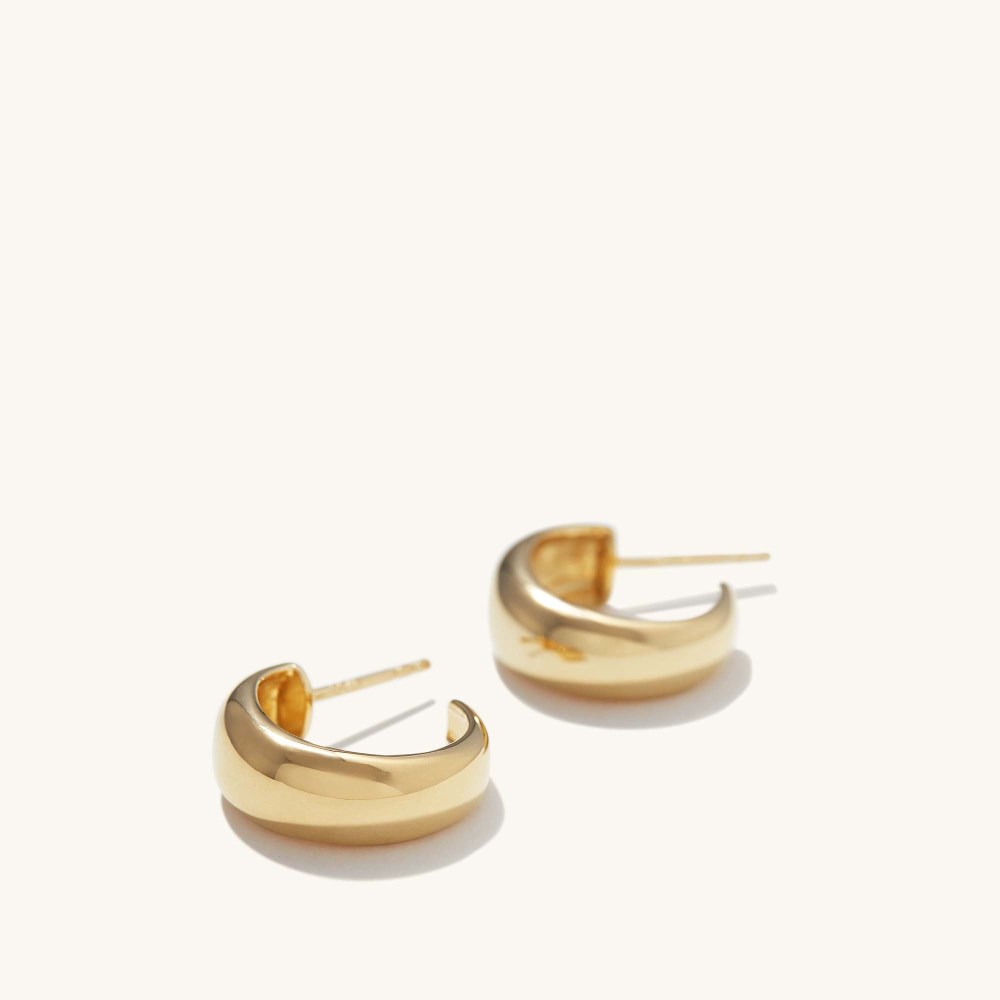 Mejuri Dôme Hoops - Gold Vermeil