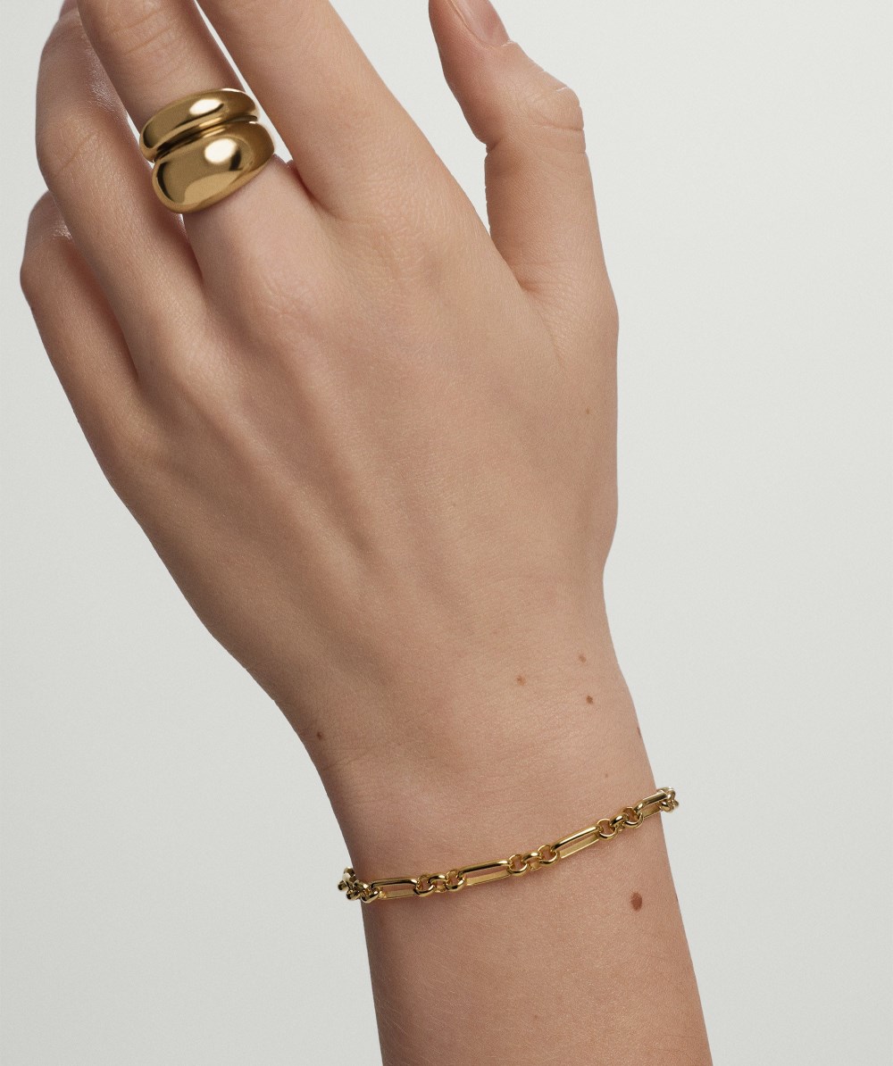 Mejuri Mini Paperclip Bracelet - Gold Vermeil