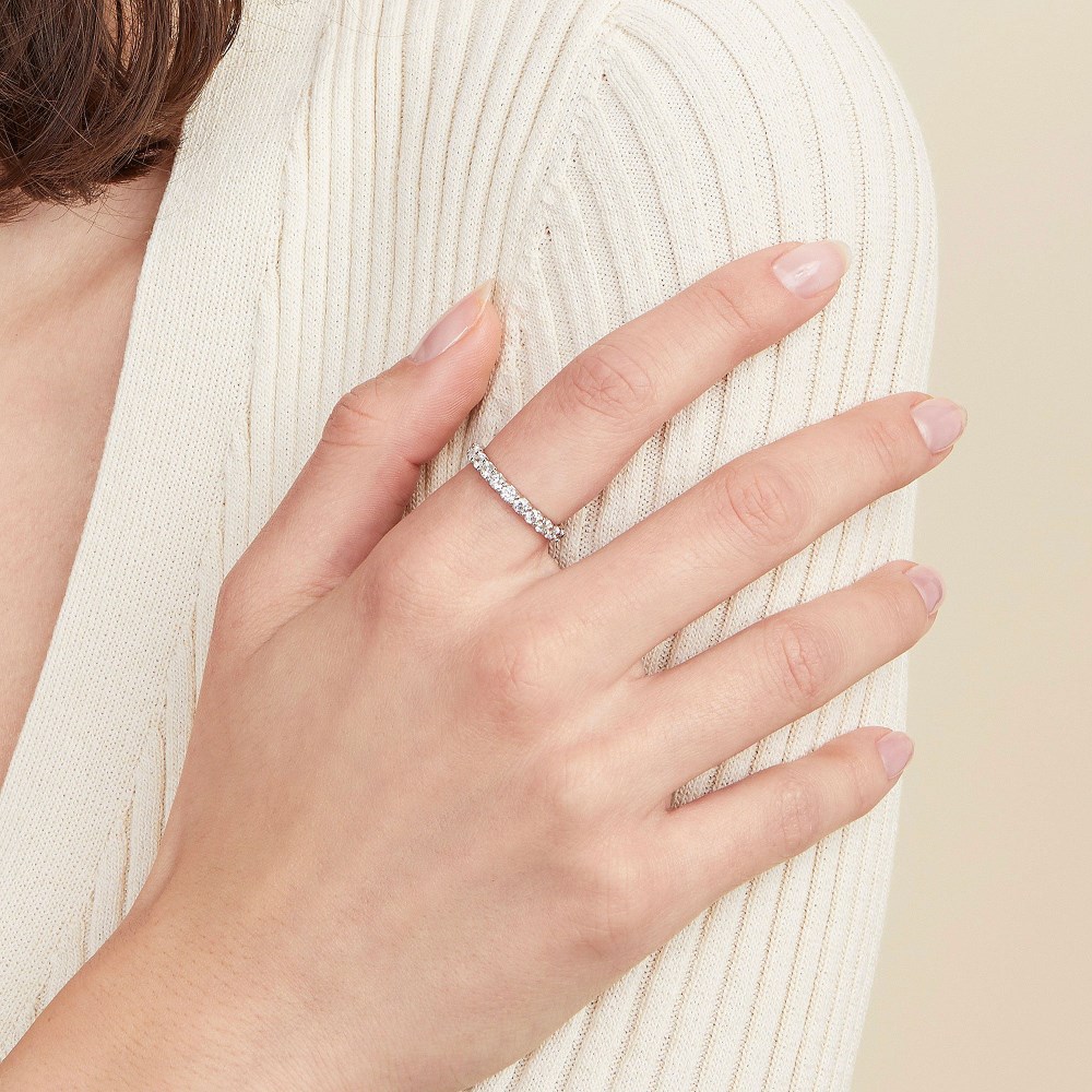 Mejuri Bold Diamond Eternity Ring - 14k White Gold