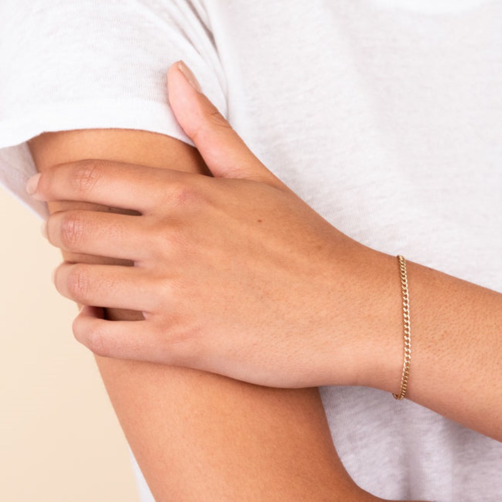 Mejuri Curb Bracelet - 14k Yellow Gold