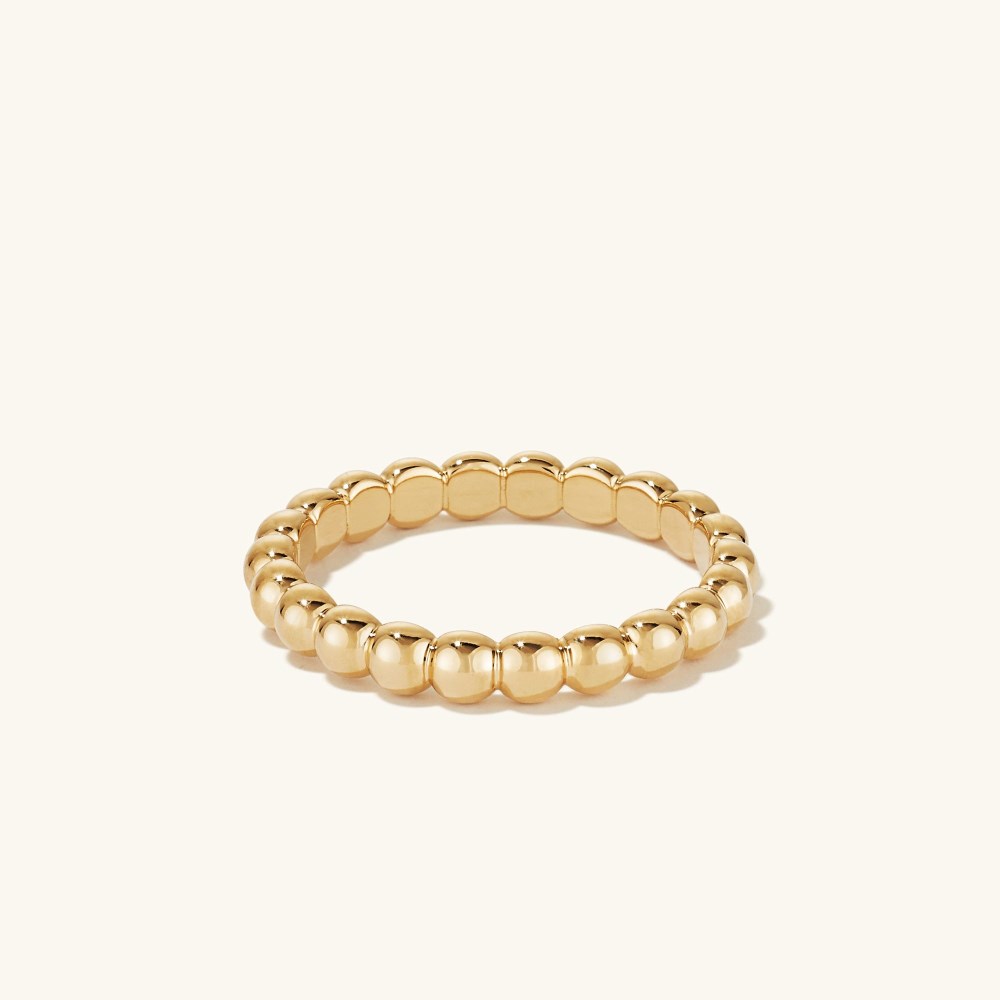 Mejuri Metallic Sphere Ring - Gold Vermeil