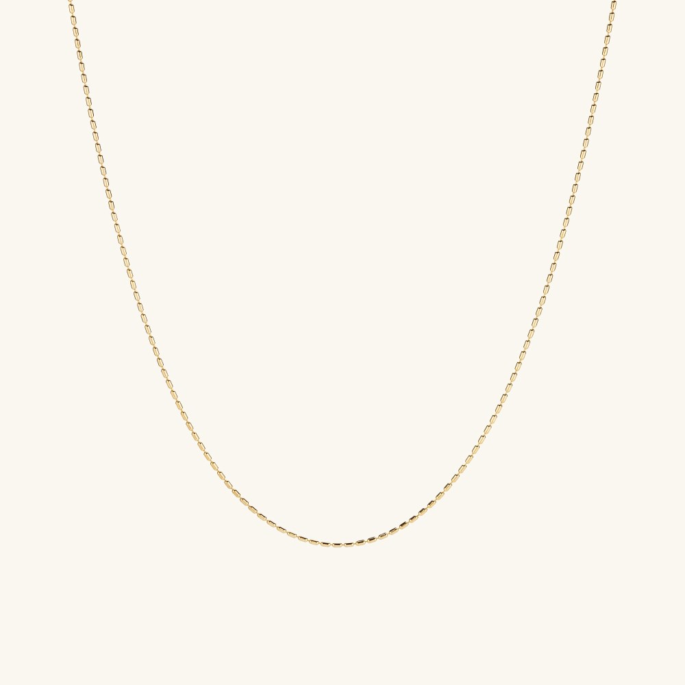 Mejuri Barrel Link Chain Necklace - 14k Yellow Gold
