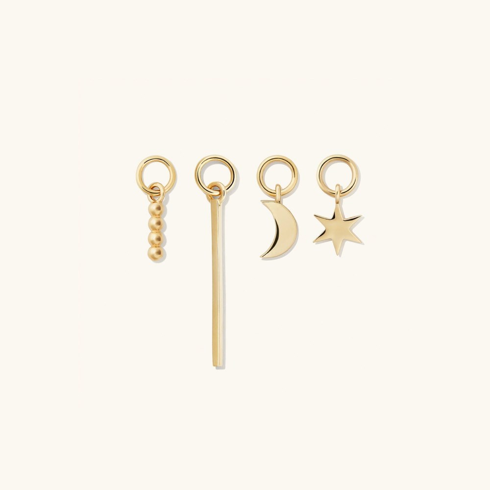 Mejuri Single Star Hoop Charm - 14k Yellow Gold