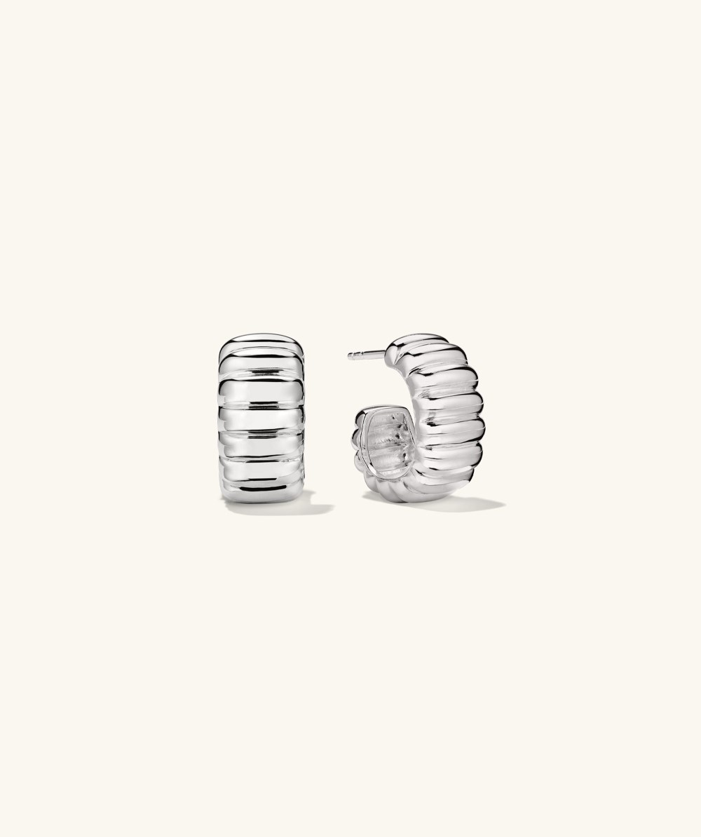 Mejuri Charlotte Bold Hoops - Sterling Silver