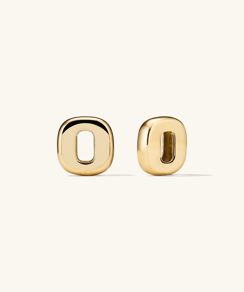 Mejuri Stevie Hoop Links - Gold Vermeil