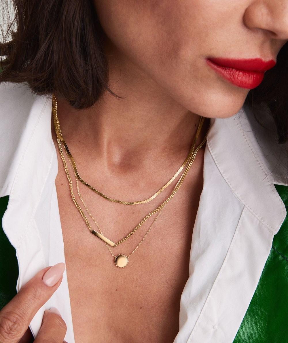 Mejuri Beaded Pendant Necklace - 14k Yellow Gold