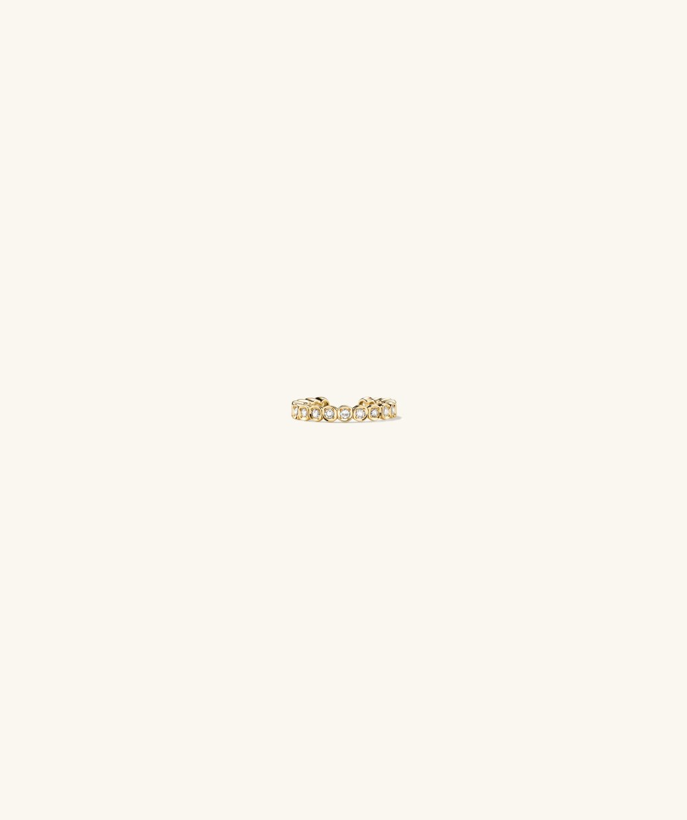 Mejuri Diamond Ear Cuff - 14k Yellow Gold