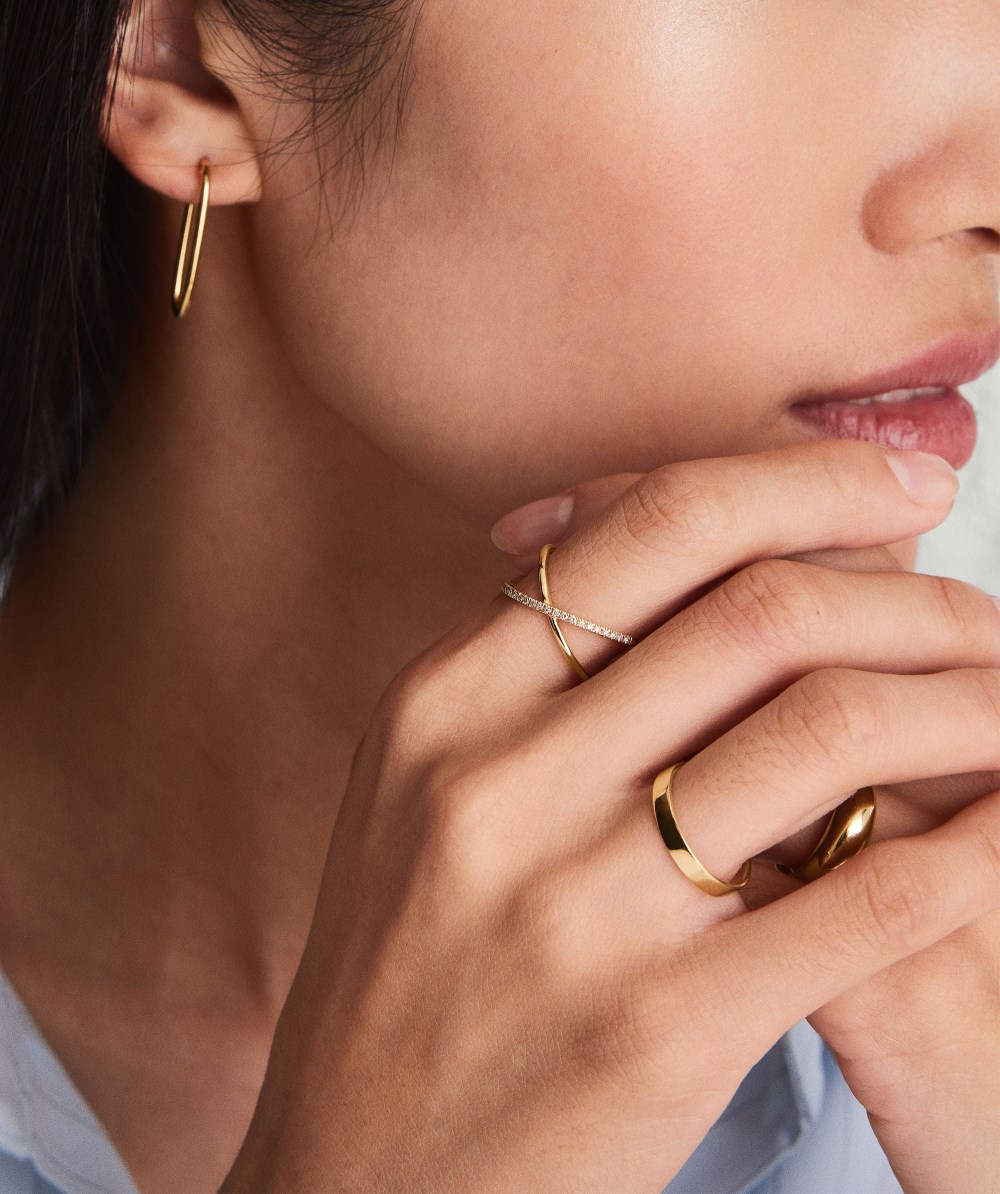 Mejuri Bold Stacker - 14k Yellow Gold