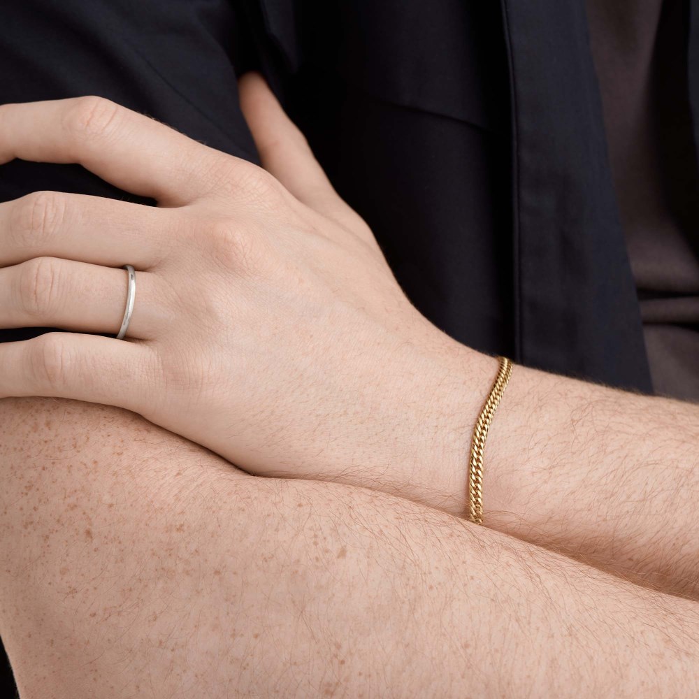Mejuri 2mm Smooth Band - 14k White Gold