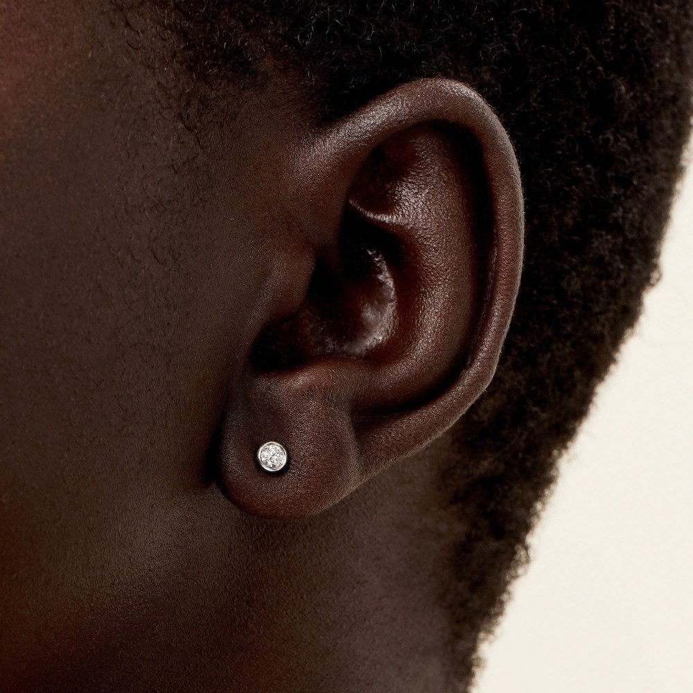 Mejuri Round Diamond Studs - 14k White Gold