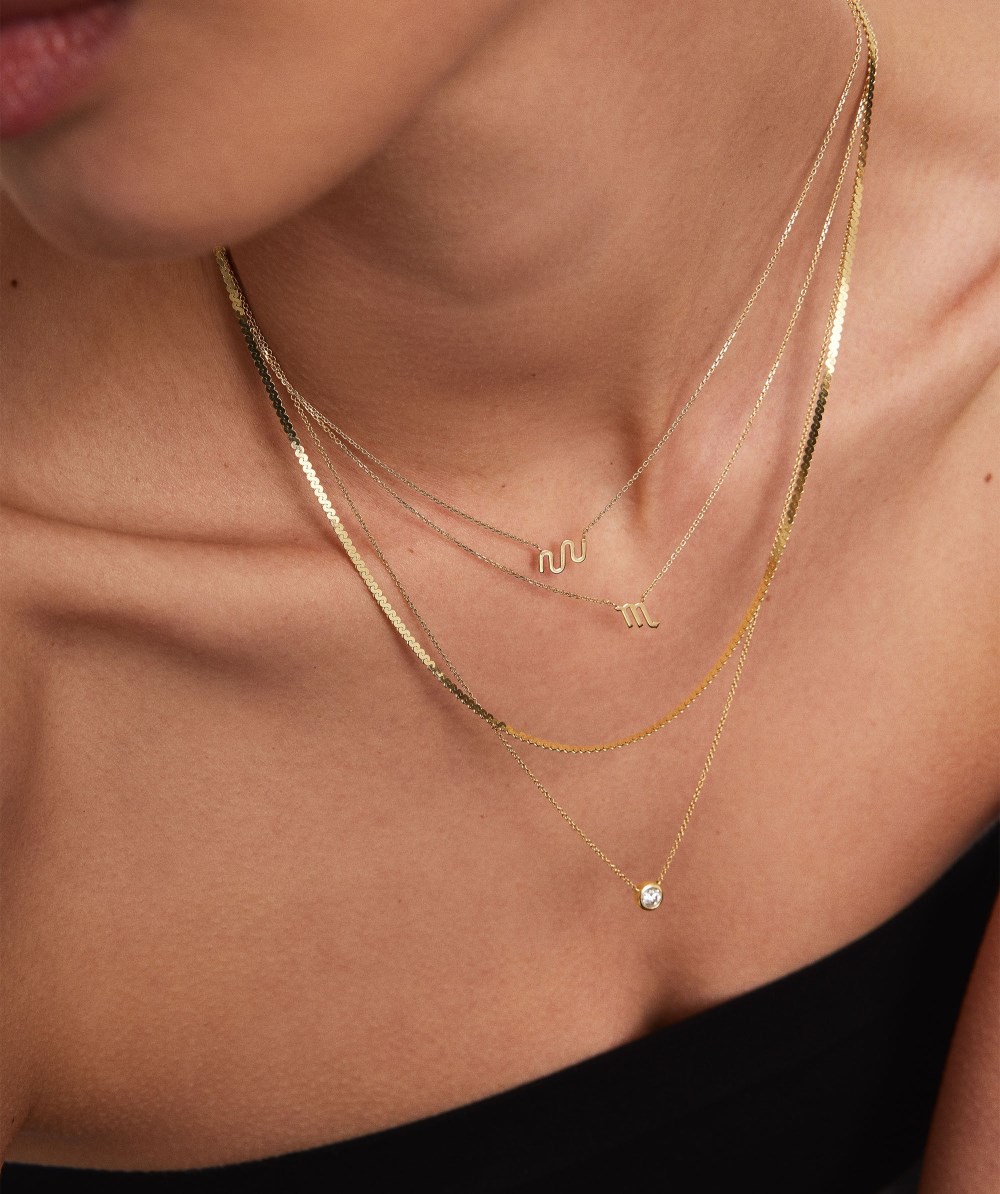 Mejuri Zodiac Sign Necklace - 14k Yellow Gold