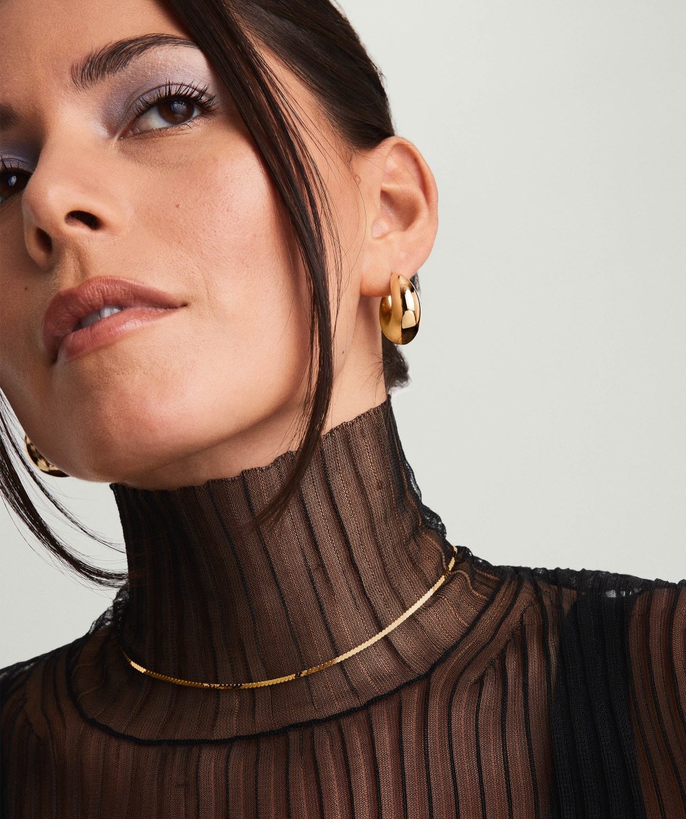 Mejuri Sculptural Hoops - Gold Vermeil