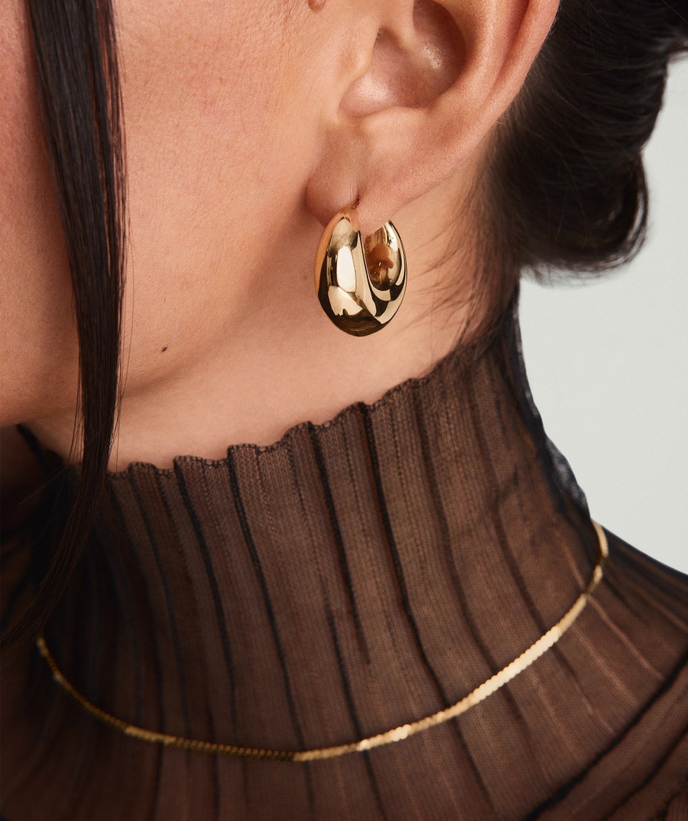 Mejuri Sculptural Hoops - Gold Vermeil