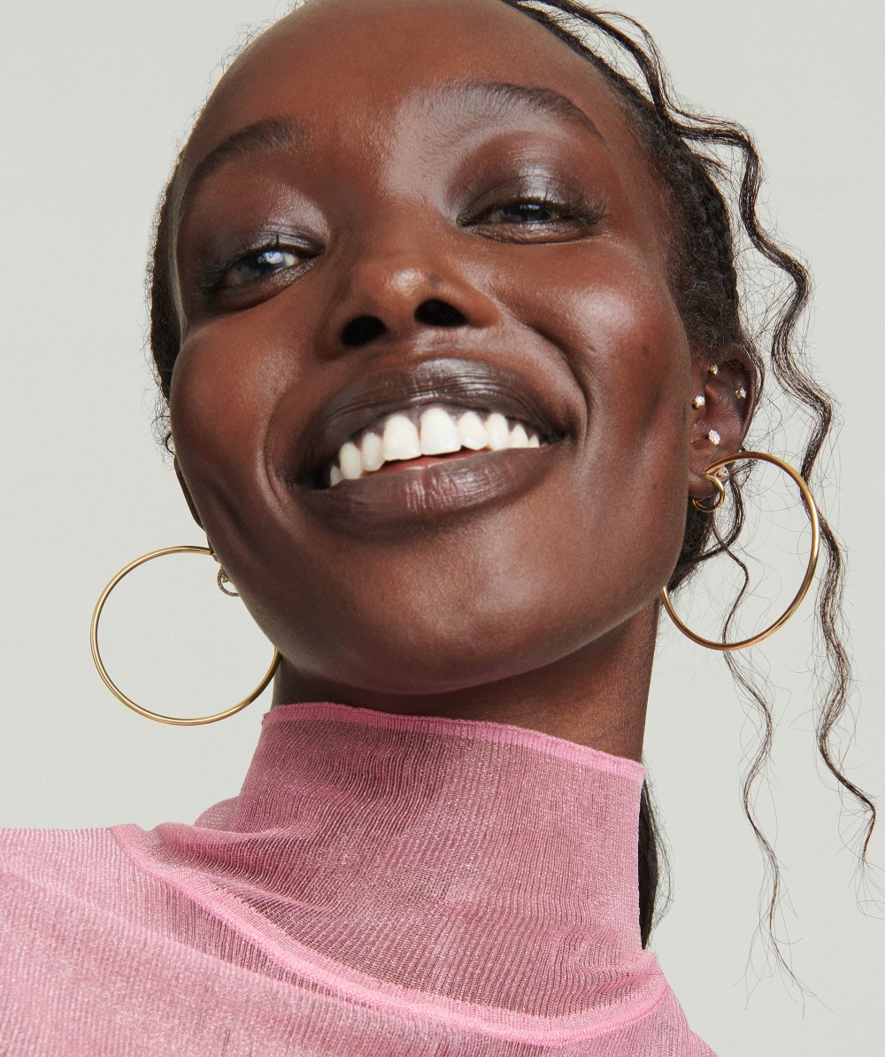 Mejuri Oversized Thin Hoops - 14k Yellow Gold