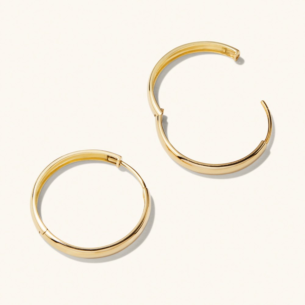 Mejuri Bold Large Hoops - 14k Yellow Gold