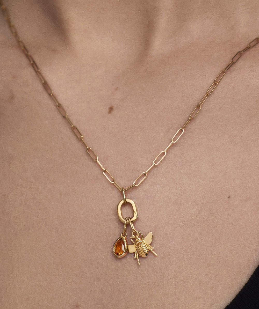 Mejuri Small Pear Pendant - 14k Yellow Gold