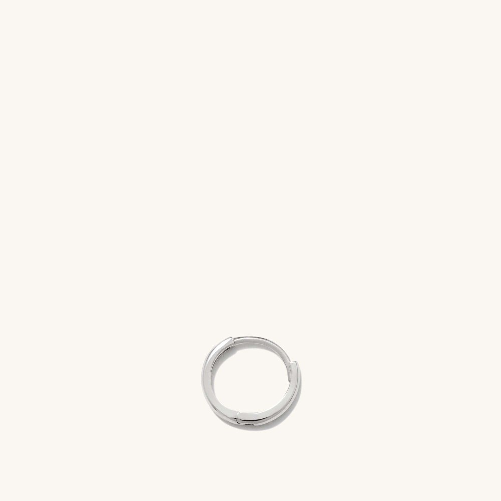 Mejuri Mini Hoop - 14k White Gold