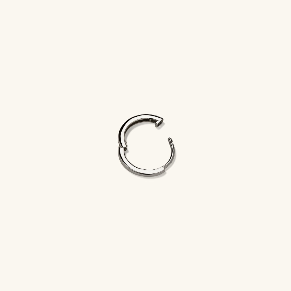 Mejuri Single Easy Huggie Hoop - 14k White Gold