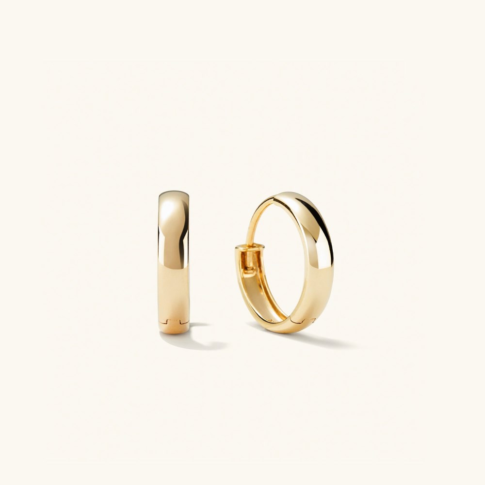 Mejuri Bold Small Hoops - 14k Yellow Gold