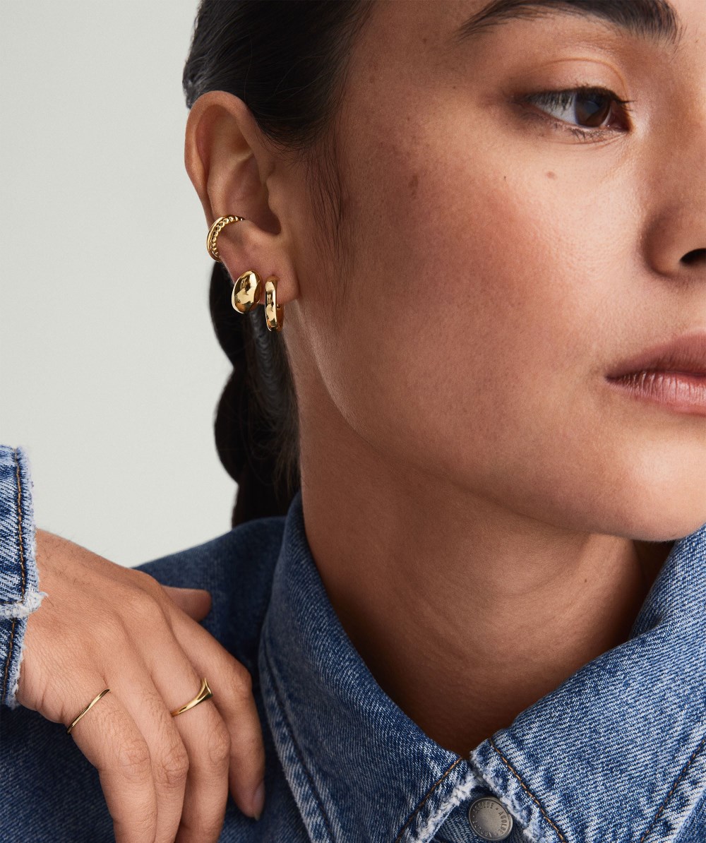 Mejuri Bold Small Hoops - 14k Yellow Gold