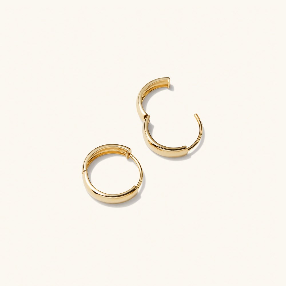 Mejuri Bold Small Hoops - 14k Yellow Gold
