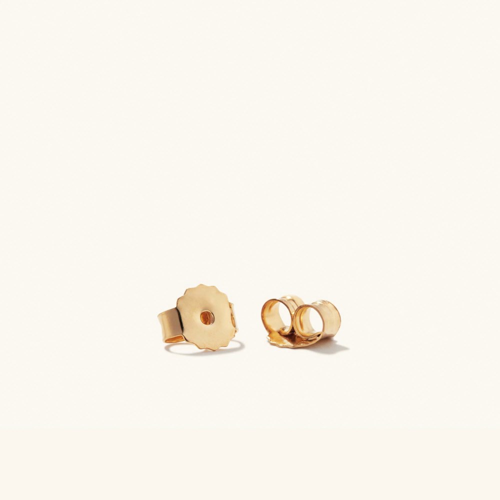 Mejuri Bold Pearl Huggies - Gold Vermeil