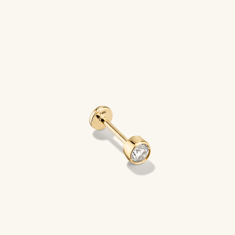 Mejuri Flat Back Post - 14k Yellow Gold