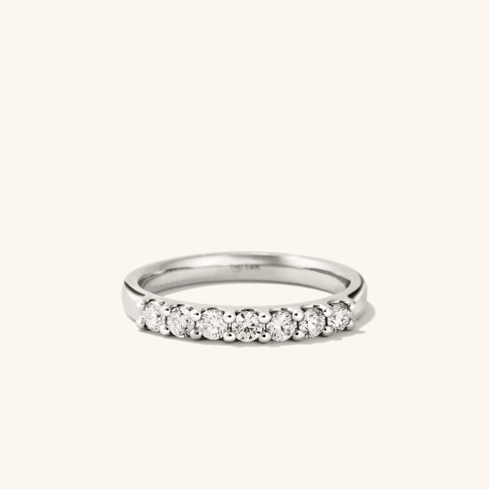 Mejuri Bold Diamond Half Eternity Ring - 14k White Gold