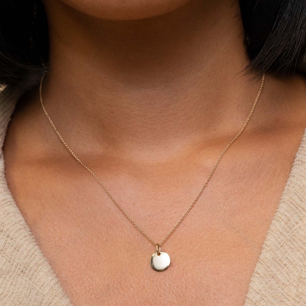 Mejuri Engravable Charm - 14k Yellow Gold
