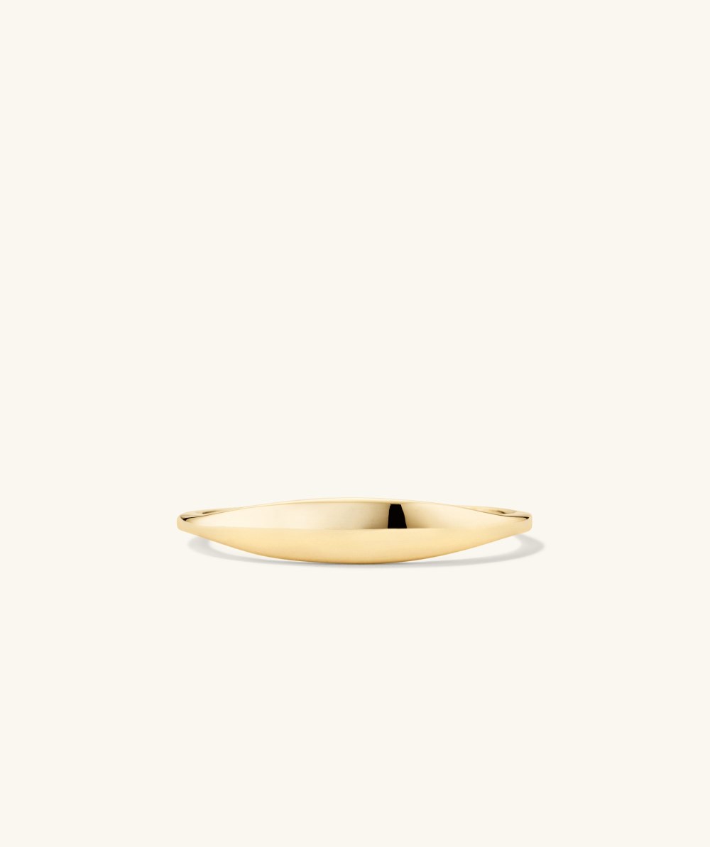 Mejuri Slim Signet Ring - 14k Yellow Gold