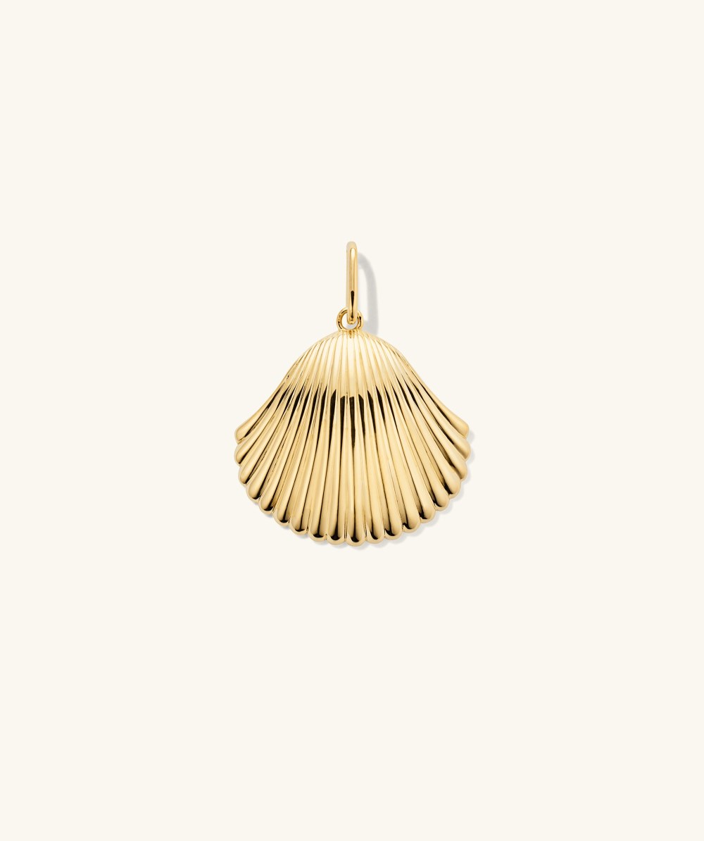 Mejuri Seashell Pendant - Gold Vermeil