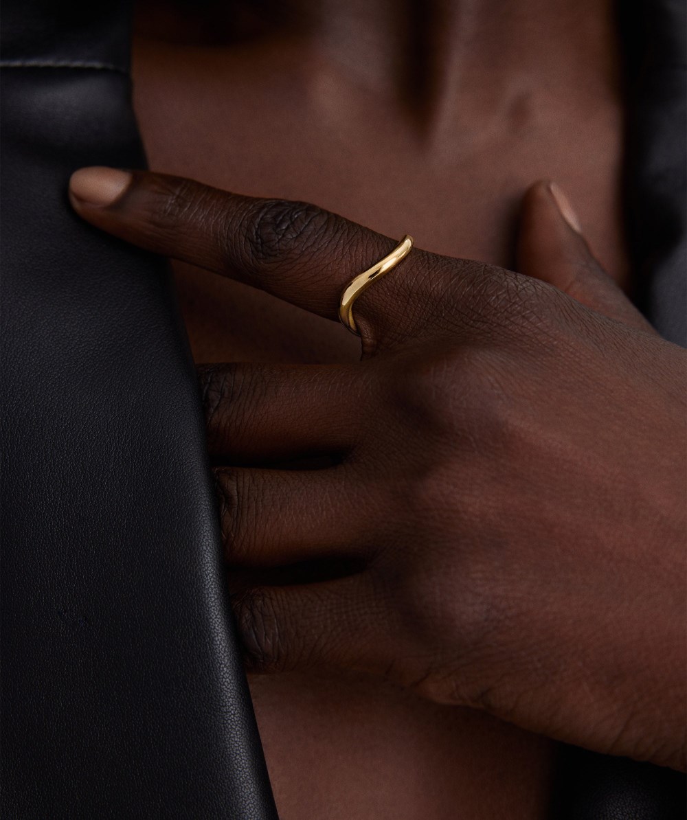 Mejuri Dôme Figure Stacker Ring - 14k Yellow Gold