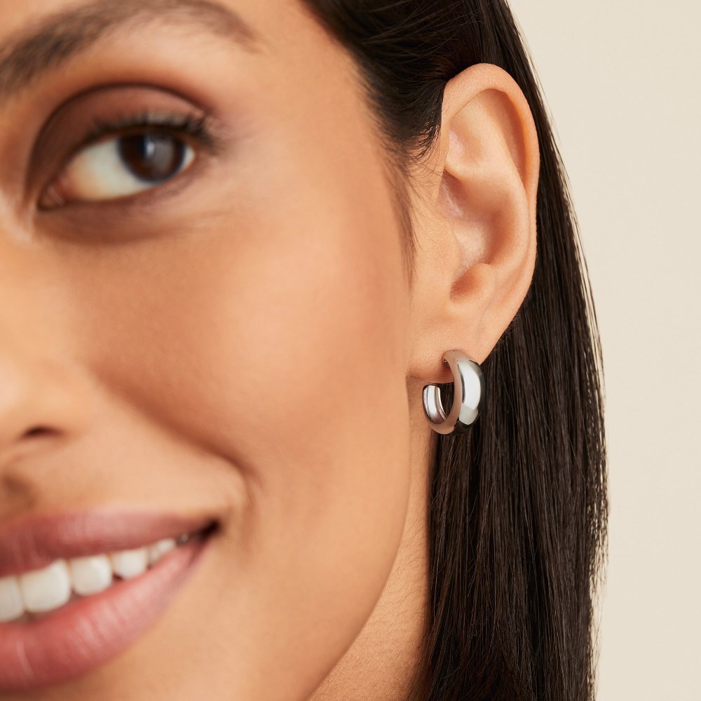 Mejuri Dôme Hoops - Sterling Silver