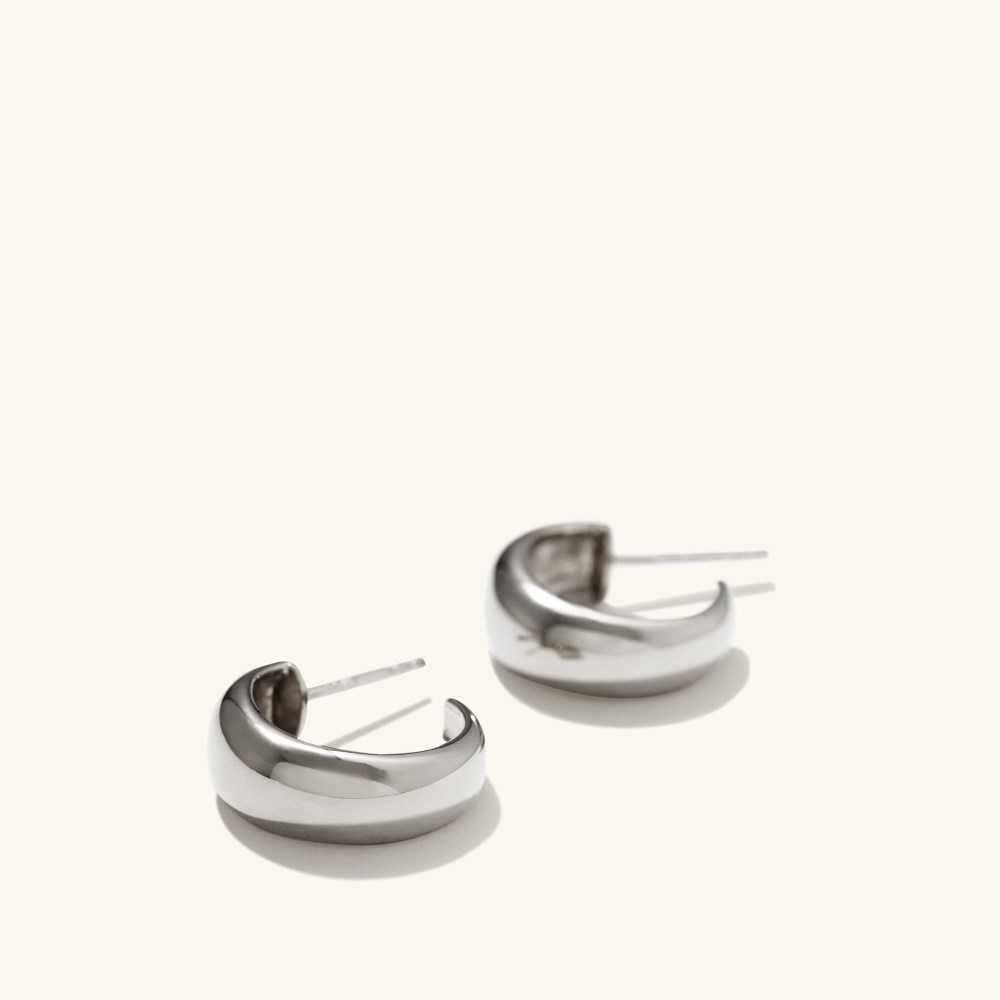 Mejuri Dôme Hoops - Sterling Silver