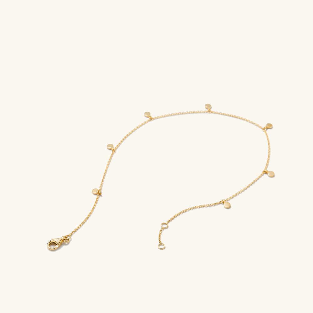 Mejuri Dot Chain Anklet - 14k Yellow Gold