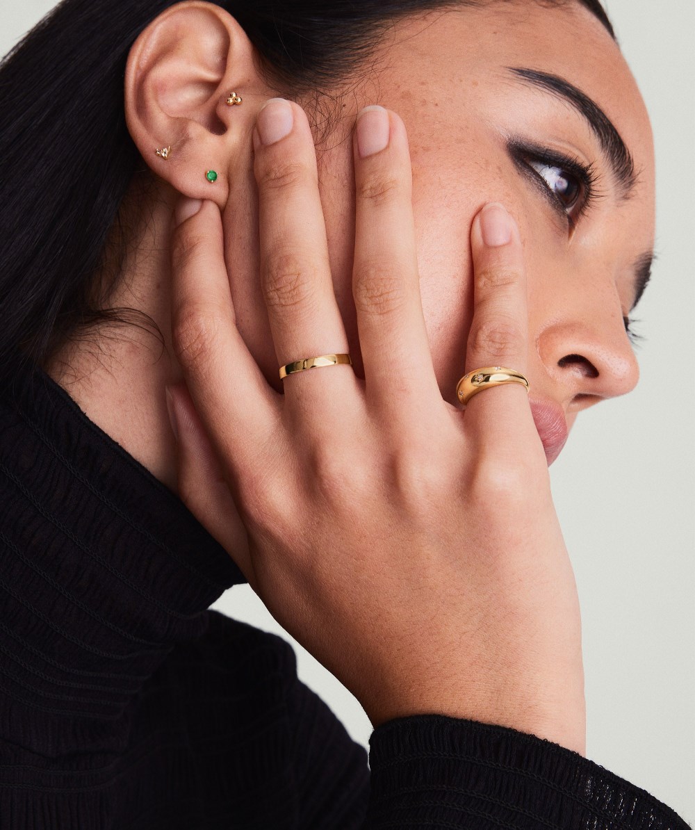 Mejuri Gemstone Mini Studs - 14k Yellow Gold