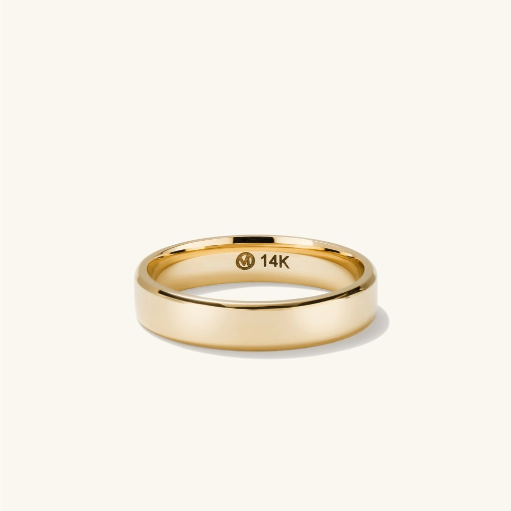 Mejuri 4mm Smooth Band - 14k Yellow Gold