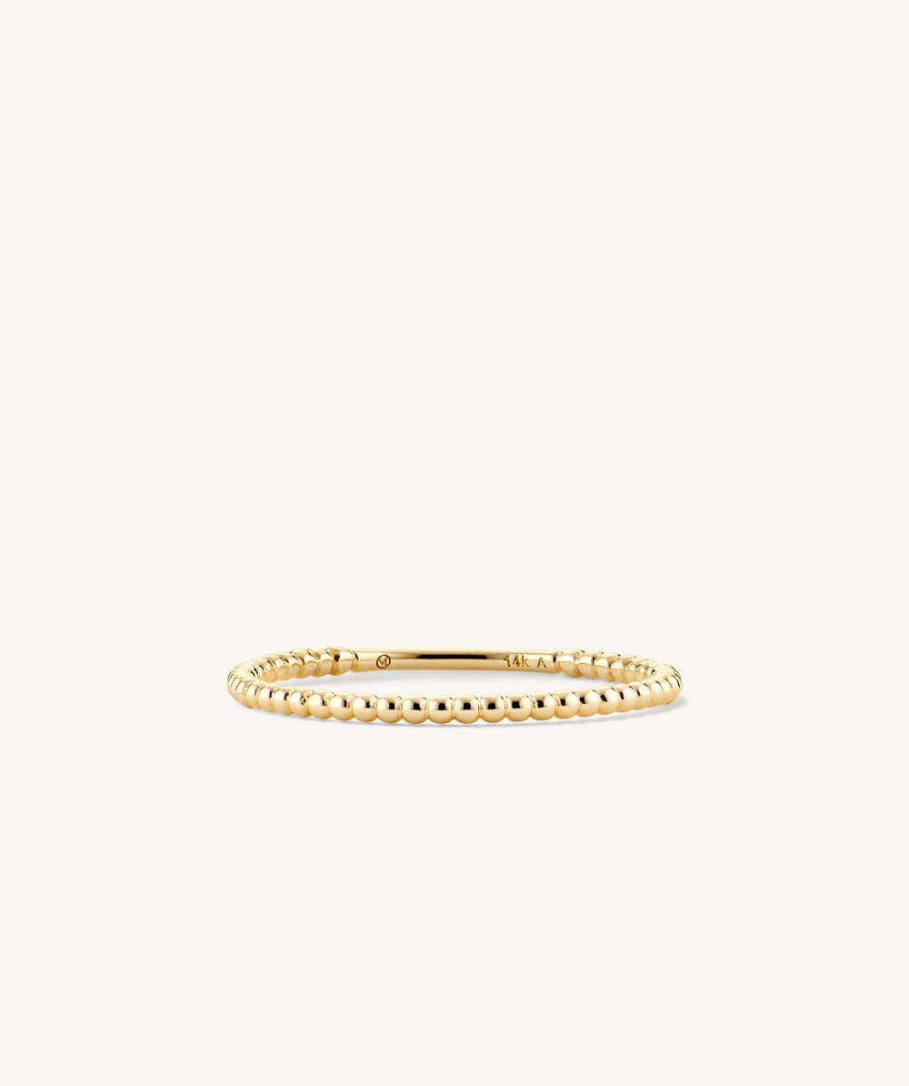 Mejuri Beaded Ring - 14k Yellow Gold