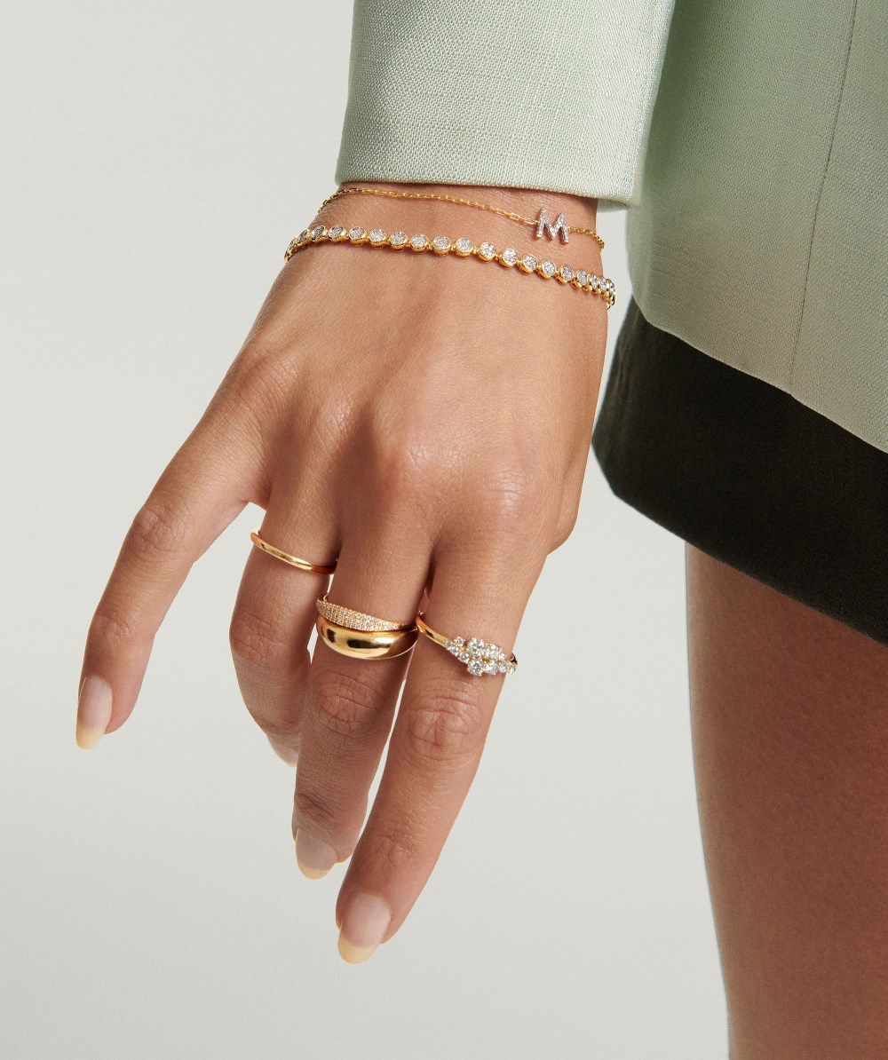 Mejuri Diamonds Cluster Ring - 14k Yellow Gold