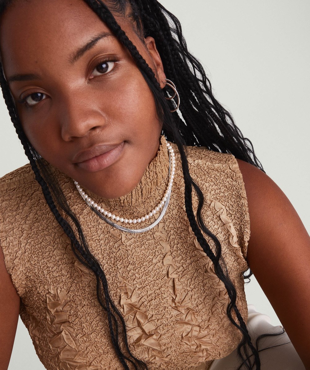 Mejuri Paradigm Pearl Necklace - Sterling Silver