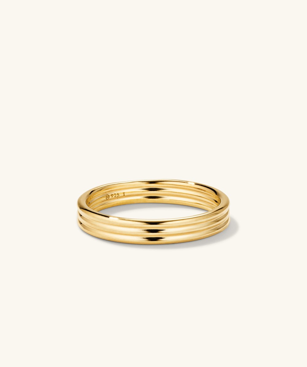 Mejuri Coil Stacker Ring - Gold Vermeil