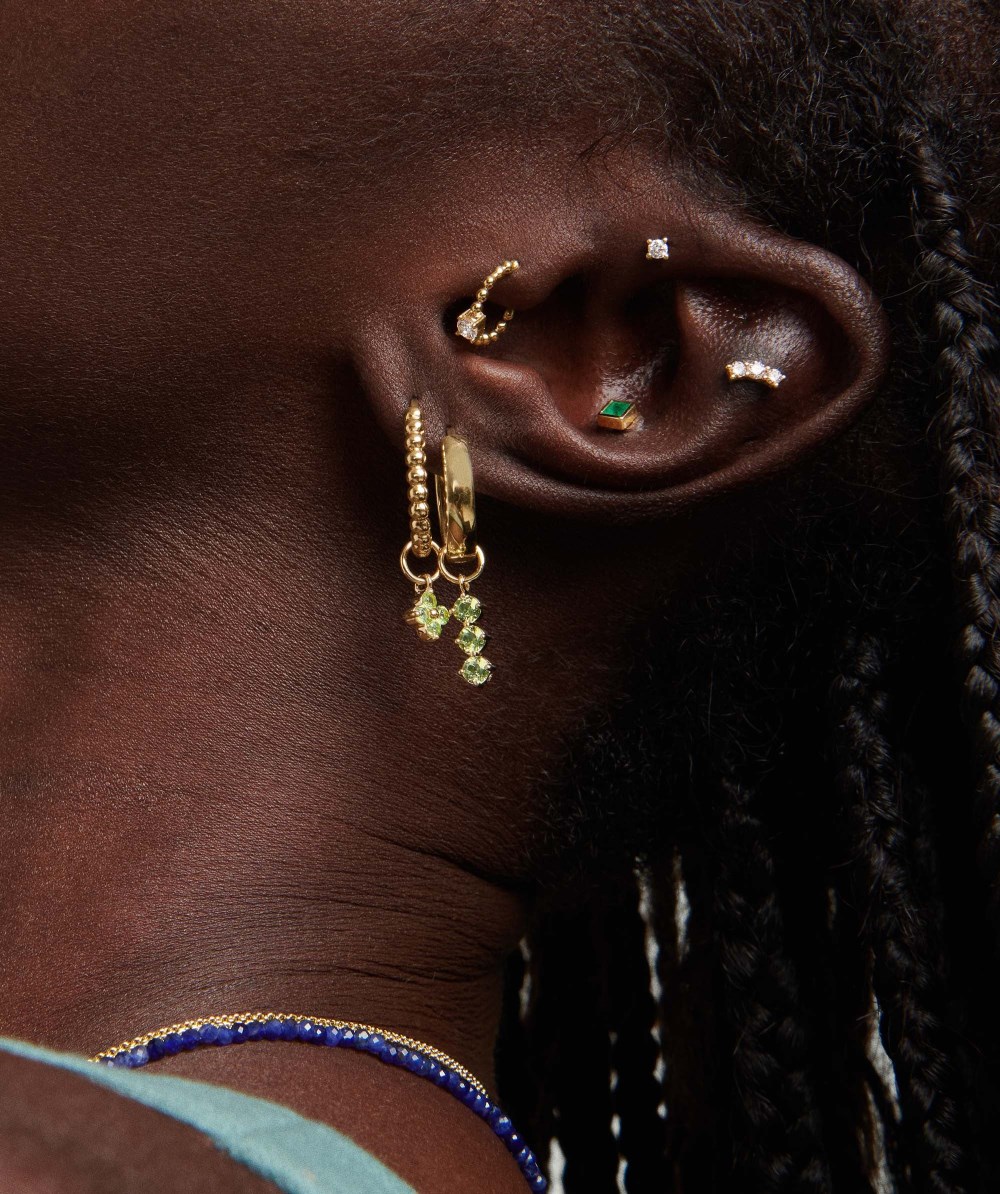 Mejuri Diamond Mini Studs - 14k Yellow Gold