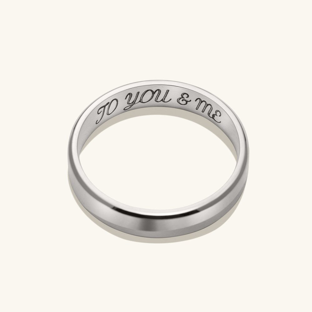 Mejuri 4mm Smooth Band - 14k White Gold